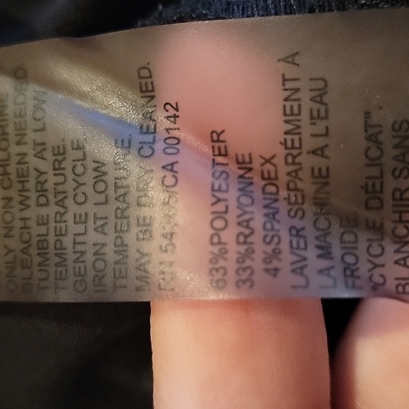 TANJAY size 8 black dress pants straight leg - Picture 6 of 6